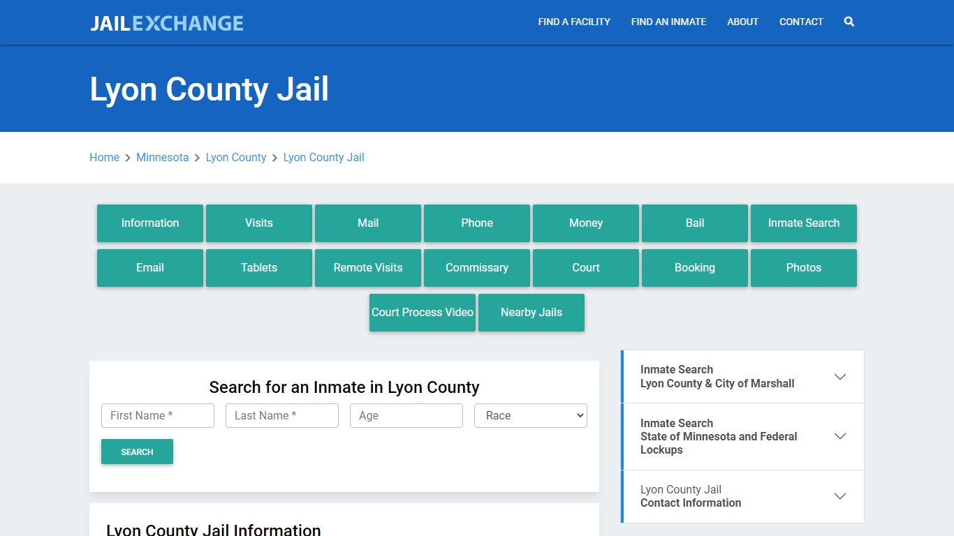 Lyon County Jail Roster Lookup, MN, Inmate Search - Jail Exchange